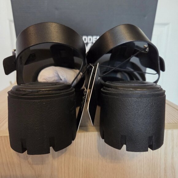 Madden NYC NWT Black Fisherman Sandals Adjustable Straps Foam Insole Size 10 - Picture 3 of 10